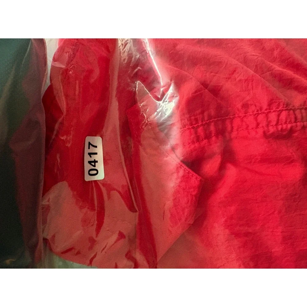 Vintage Jerzees Coca-Cola Windbreaker Mens Large Red Half Zip Anorak Jacket